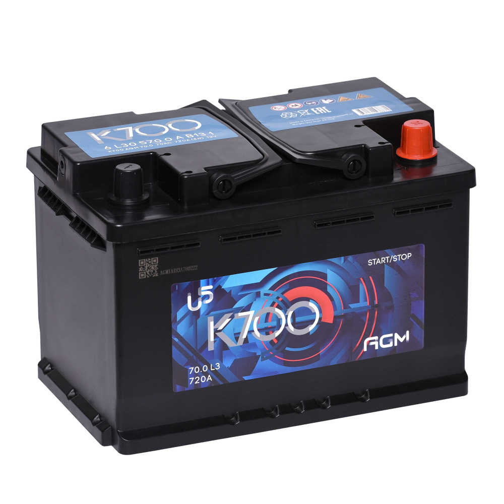 АКБ K700 AGM 70 Ач о/п