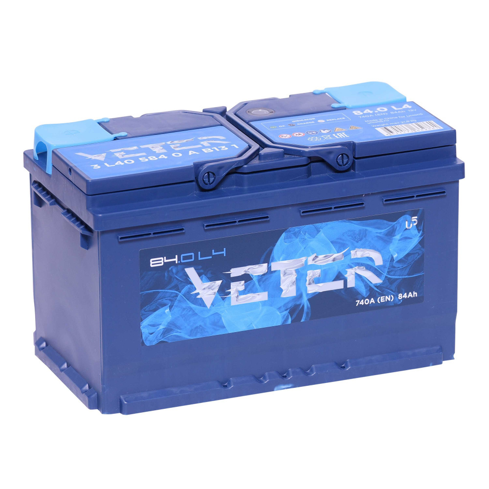 АКБ VETER NEW 84 Ач о/п 6СТ-84.0 VL