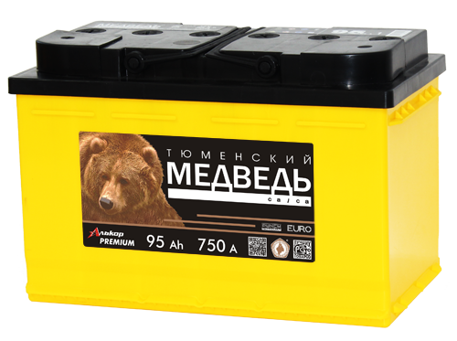 АКБ Тюменский медведь 95 Ач 6СТ-95 VLA