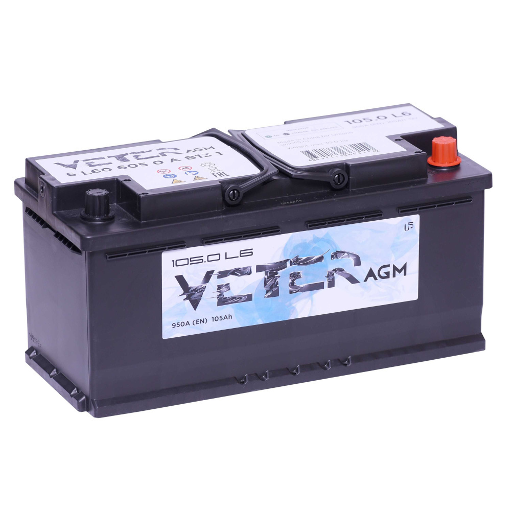 АКБ VETER AGM 105 Ач о/п