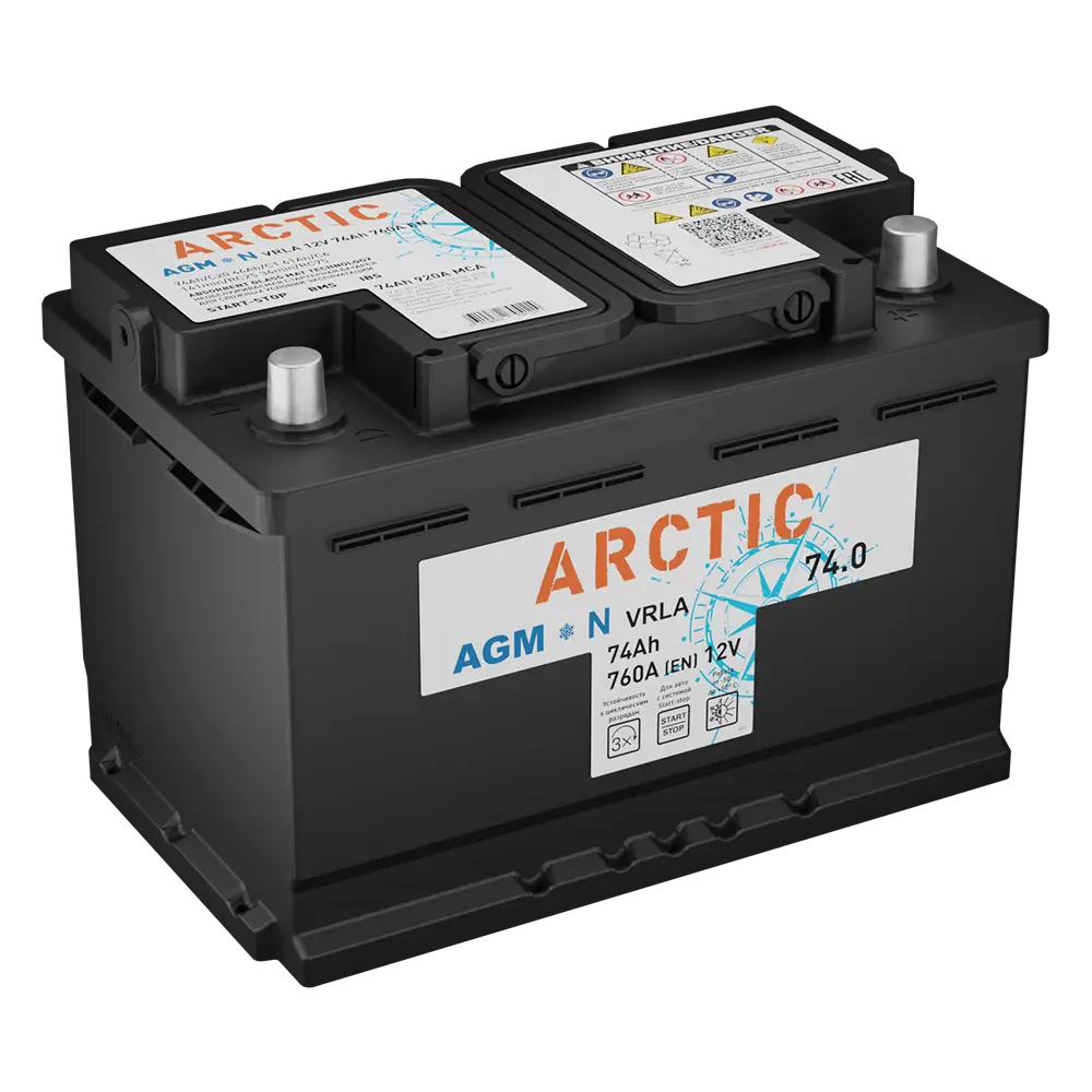 АКБ Arctic 74 Ач о/п AGM 6СТ-74.0 VRLA