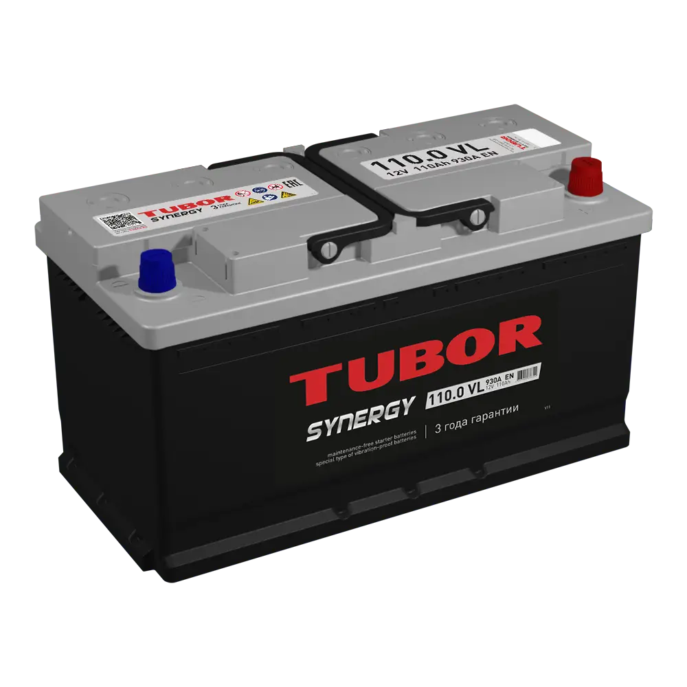 АКБ 6СТ - 110 Ач TUBOR SYNERGY VL Euro