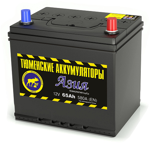 АКБ Тюмень 65 Ач о/п 6СТ-65LR Азия