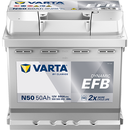 АКБ Varta 50 Ач о/п Dynamic EFB 550 500 055 (L1)