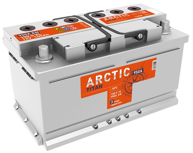 АКБ Titan Arctic Silver 100 Ач 6СТ-100.1 VL