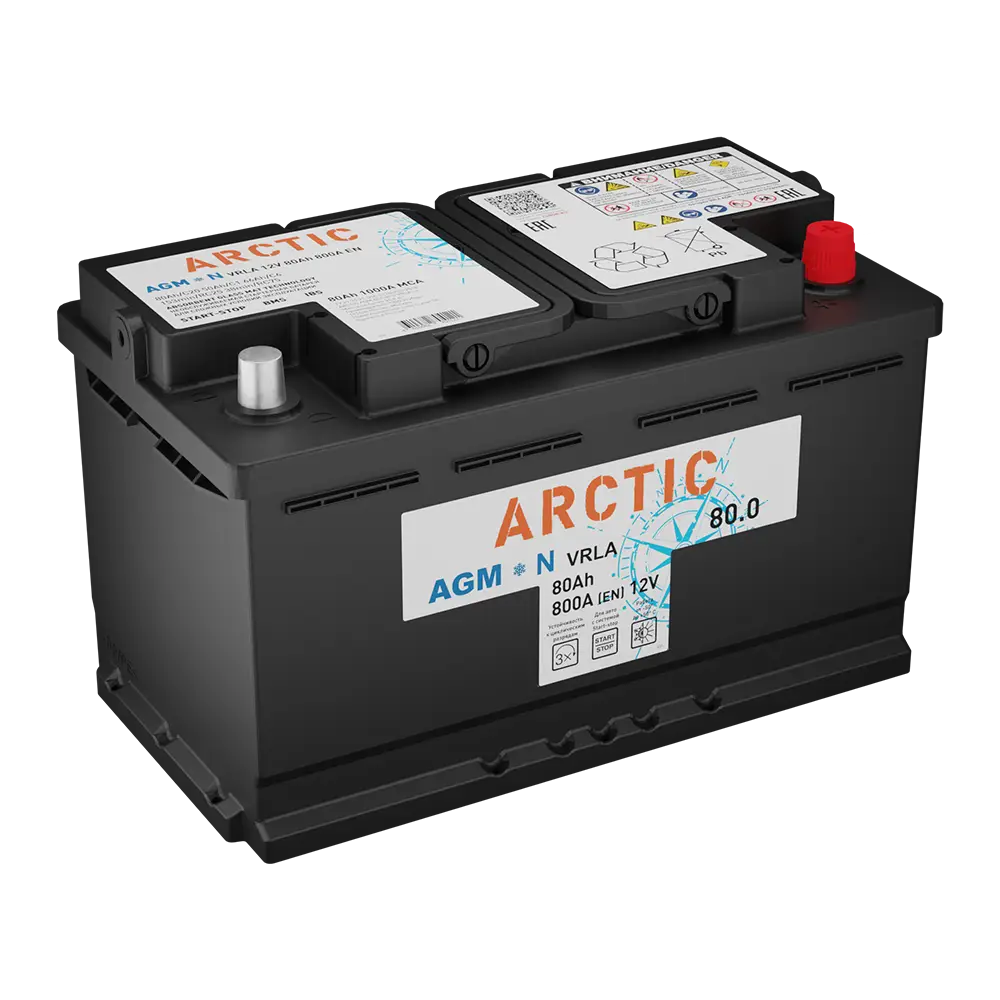 АКБ Arctic 80 Ач о/п AGM 6СТ-80.0 VRLA