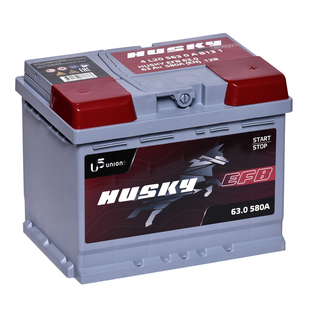 АКБ Husky EFB 63 Ач о/п 6СТ-63.0