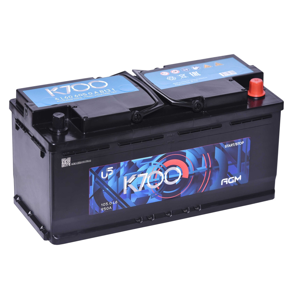 АКБ K700 AGM 105 Ач о/п