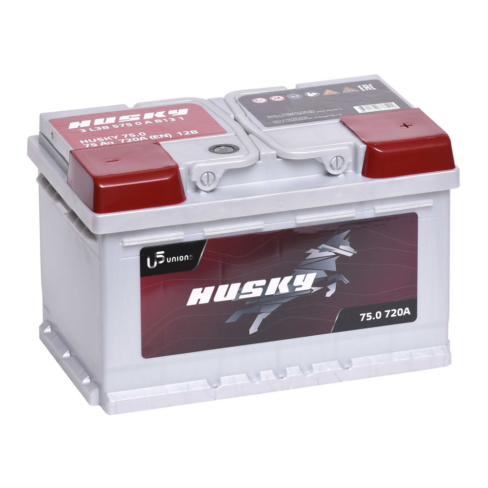 АКБ Husky 75 Ач о/п 6СТ-75.0 (низкая)