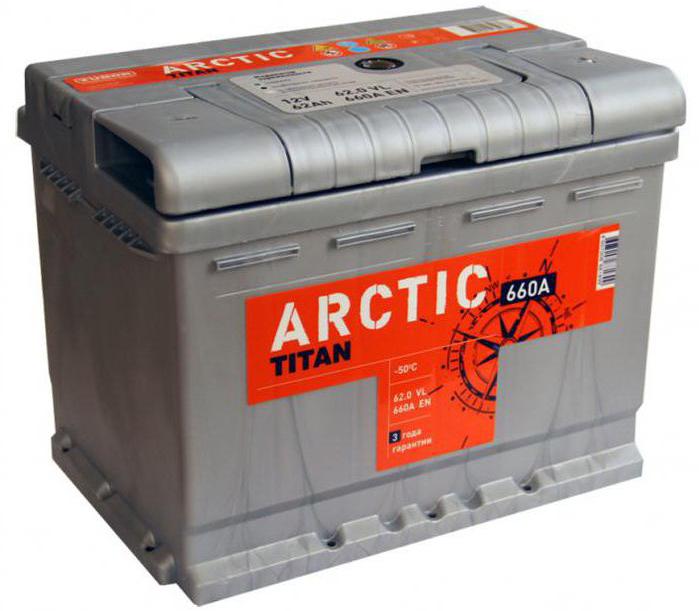 АКБ Titan Arctic Silver 62 Ач о/п 6СТ-62.0 VL