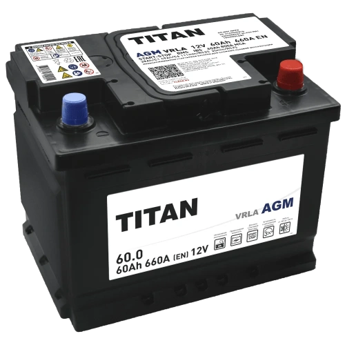 АКБ Titan 60 Ач о/п AGM 6СТ-60.0 VRLA