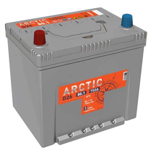 АКБ Titan Arctic AsiaSilver 80 Ач о/п 6СТ-80.0 VL