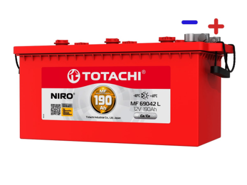 АКБ TOTACHI NIRO MF 69042 L   190а/ч, поляр. прямая  4 , болт. (JIS L)