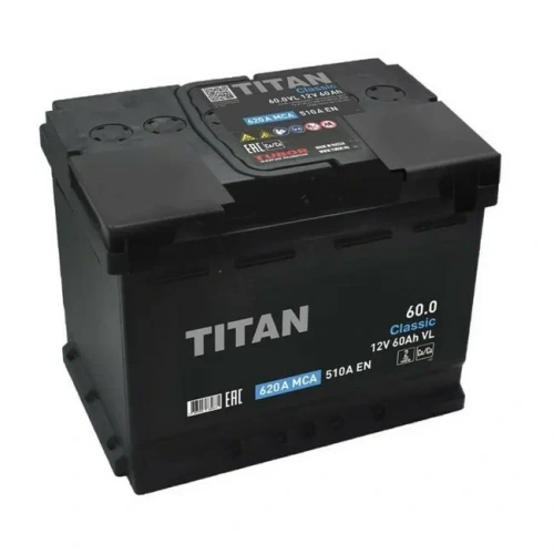 АКБ Titan Classic 60 Ач 6СТ-60.1 VL