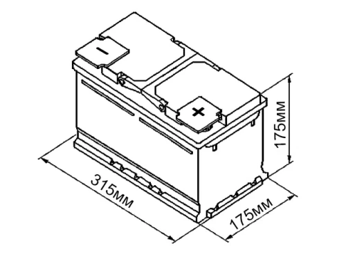 АКБ Banner 80 Ач о/п Power Bull P80 14 (низк)