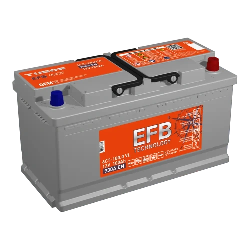 АКБ 6СТ - 100 Ач TUBOR EFB VL Euro