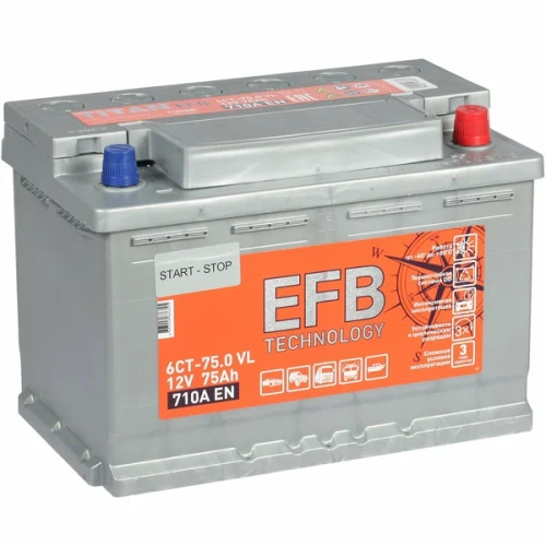 АКБ Titan EFB 75 Ач о/п 6СТ-75.0 VL