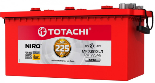 АКБ TOTACHI NIRO MF 72510 LR   225а/ч, евро, поляр. обратная, LR 3
