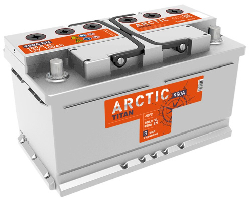 АКБ Titan Arctic Silver 100 Ач 6СТ-100.1 VL