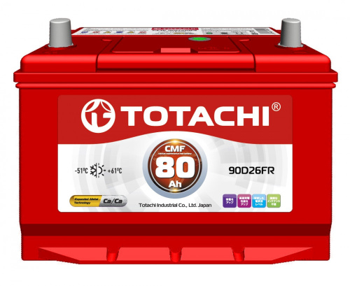 АКБ TOTACHI CMF  80 FR 90D26FR