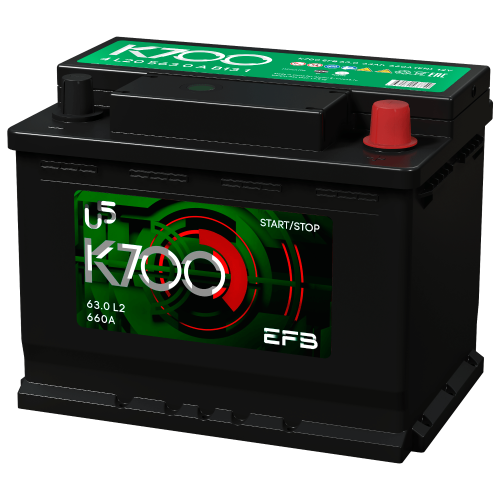 АКБ K700 EFB 63 Ач о/п 6СТ-63.0