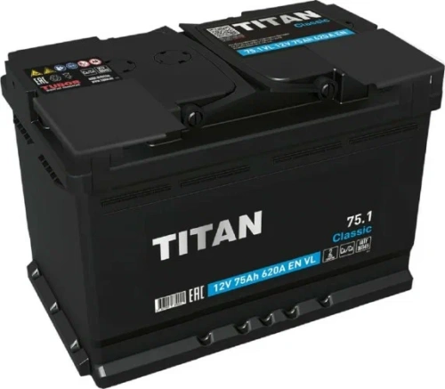АКБ Titan Classic 75 Ач 6СТ-75.1 VL