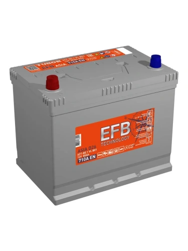 АКБ 6СТ - 80 Ач TUBOR Asia + EFB VL