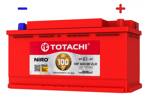АКБ TOTACHI NIRO MF 60038 VLR  100а/ч поляр. обратная 0 (JIS L)