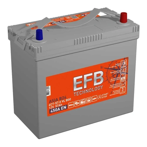 АКБ Titan Asia EFB 57 Ач о/п 6СТ-57.0 VL (B24L)