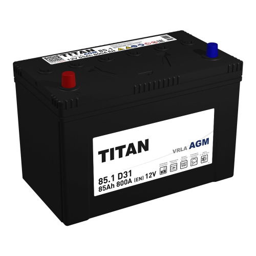 АКБ Titan 85 Ач AGM 6СТ-85.1 VRLA D31 B00